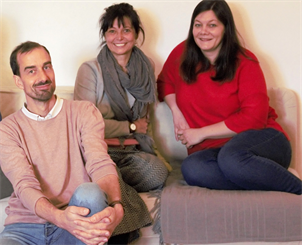 Die Psychotherapeuten Wolfgang Sabaini, Daniela Bauer und Michaela Lengauer vom „Institut Fokus“ begleiten die Gruppentherapie.