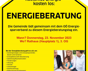 Das Veranstaltungsplakat für den Energieberatungstag