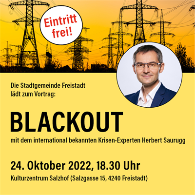 Ankündigung Blackout-Vortrag